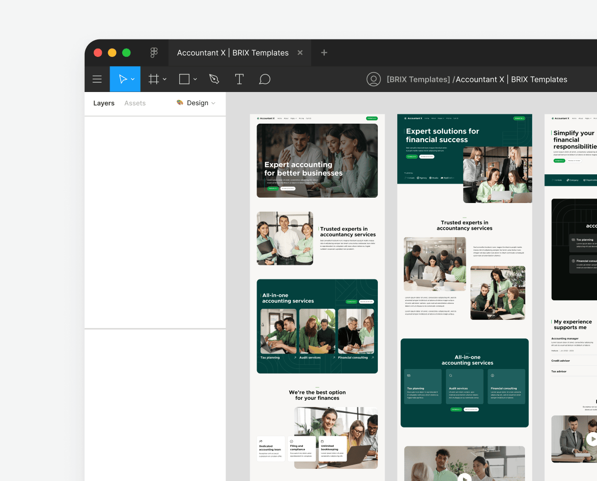 Accountant X - Figma Included - Accountant Modern Website Template