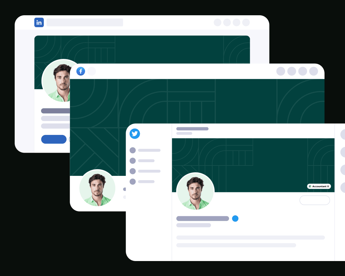 Accountant X - Social Media Assets - Accountant Modern Website Template